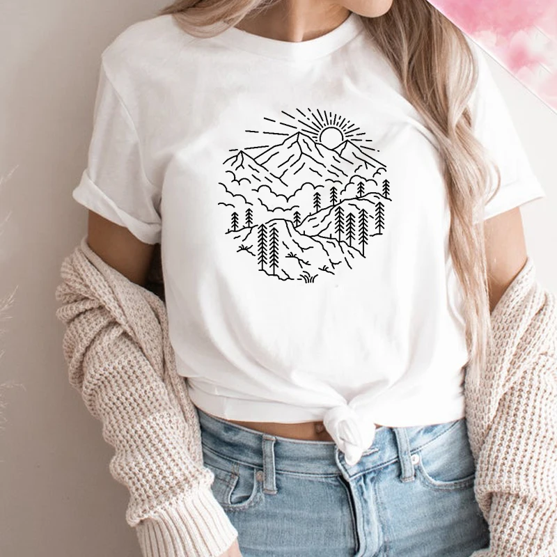Mountains Calling Adventure Women T Shirt Caming Vacation Graphic Tshirt Tumblr Female T-shirt Plus Size White Top Dropshipping
Mountains Calling Adventure Women T Shirt Caming Vacation Graphic Tshirt Tumblr Female T-shirt Plus Size White Top Dropshipping