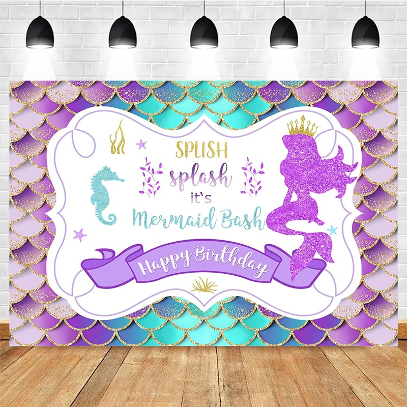 Mocsicka Mermaid Photography Background Underwater World Scale Decoration Props Baby Shower Photo Backdrop Banner
Mocsicka Mermaid Photography Background Underwater World Scale Decoration Props Baby Shower Photo Backdrop Banner