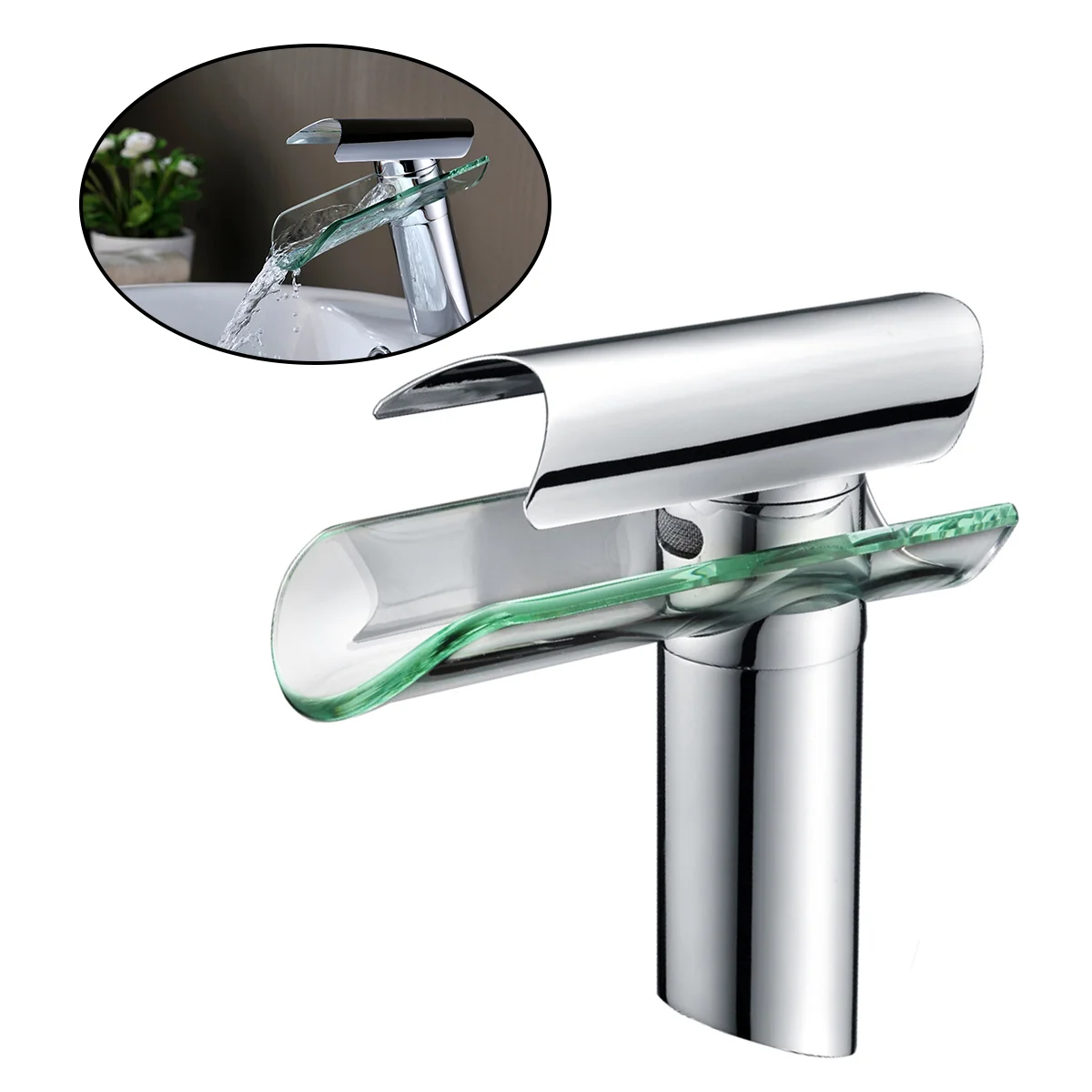 Waterfall Glass Single Handle Single Hole Bathroom Basin Sink Widespread Deck Mount Finish Mixer Tap
Waterfall Glass Single Handle Single Hole Bathroom Basin Sink Widespread Deck Mount Finish Mixer Tap