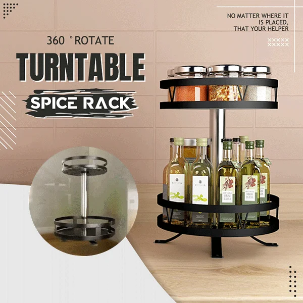 Kitchen Storage Rack 360 Rotate Three-Layer Turntable Spice RackPlastic Clip Rack Cabinet Door Hooks Jars Spice Holder Tools
Kitchen Storage Rack 360 Rotate Three-Layer Turntable Spice RackPlastic Clip Rack Cabinet Door Hooks Jars Spice Holder Tools