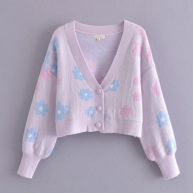 YENKYE New Women Floral Knit Cardigan Sweater Mujer Long Sleeve V Neck Single Breasted Spring Autumn Crop Outerwear
YENKYE New Women Floral Knit Cardigan Sweater Mujer Long Sleeve V Neck Single Breasted Spring Autumn Crop Outerwear