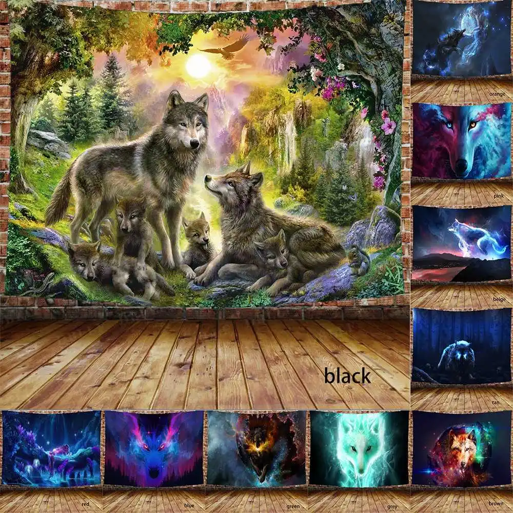 3D Printed Moon and Wolf Animal Starry Sky Tapestry Wall Hanging Art Decoration Tapestry Bedroom Window Decoration Background
3D Printed Moon and Wolf Animal Starry Sky Tapestry Wall Hanging Art Decoration Tapestry Bedroom Window Decoration Background