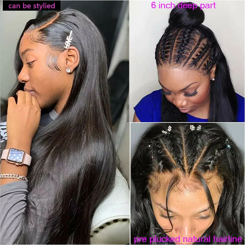 Straight Lace Front Wigs Bone Straight Human Hair Wigs 13x6 Lace Frontal Wigs 100% Brazilian Human Hair Remy Virgin Hair
Straight Lace Front Wigs Bone Straight Human Hair Wigs 13x6 Lace Frontal Wigs 100% Brazilian Human Hair Remy Virgin Hair