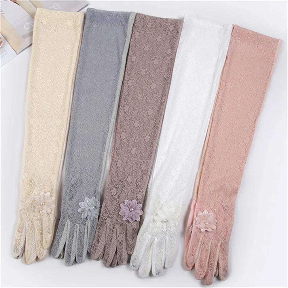 HONGFUYU Womens Lace Long Gloves Opera Wedding Gloves with Flowers Fashion Wedding Evening Finger Gloves for Prom Party One Size
HONGFUYU Womens Lace Long Gloves Opera Wedding Gloves with Flowers Fashion Wedding Evening Finger Gloves for Prom Party One Size