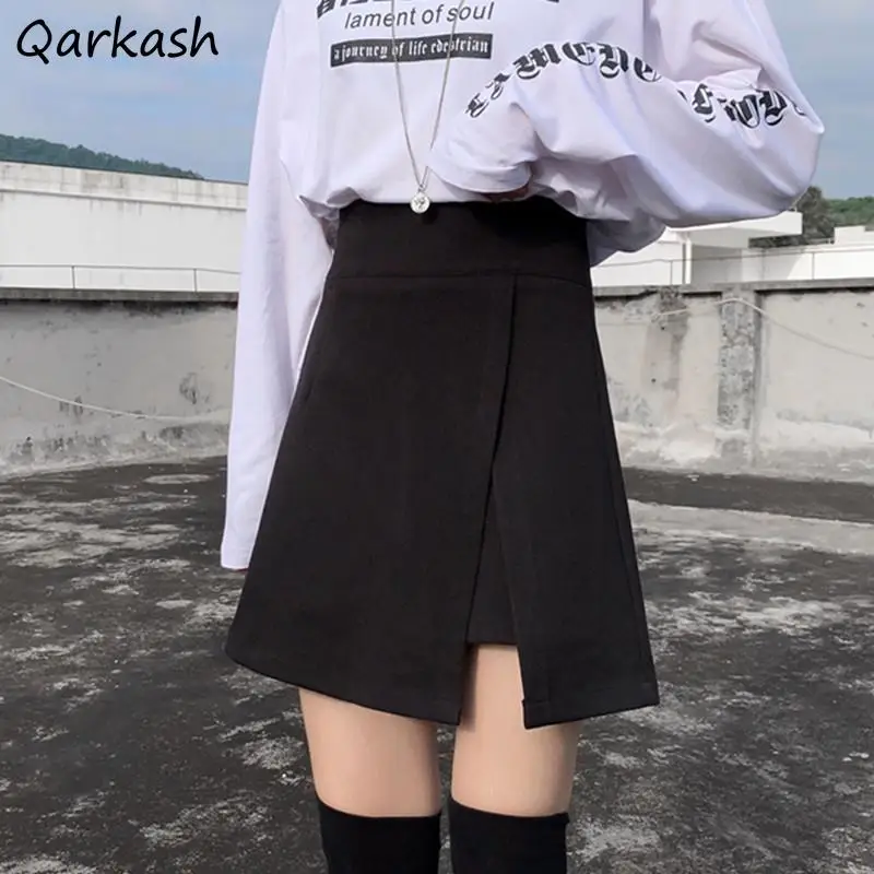 Mini Skirts Women High Waist A-line Skirt Simple Solid All-match Irregular Ulzzang Hot Sexy Fashion Streetwear Ladies Popular
Mini Skirts Women High Waist A-line Skirt Simple Solid All-match Irregular Ulzzang Hot Sexy Fashion Streetwear Ladies Popular