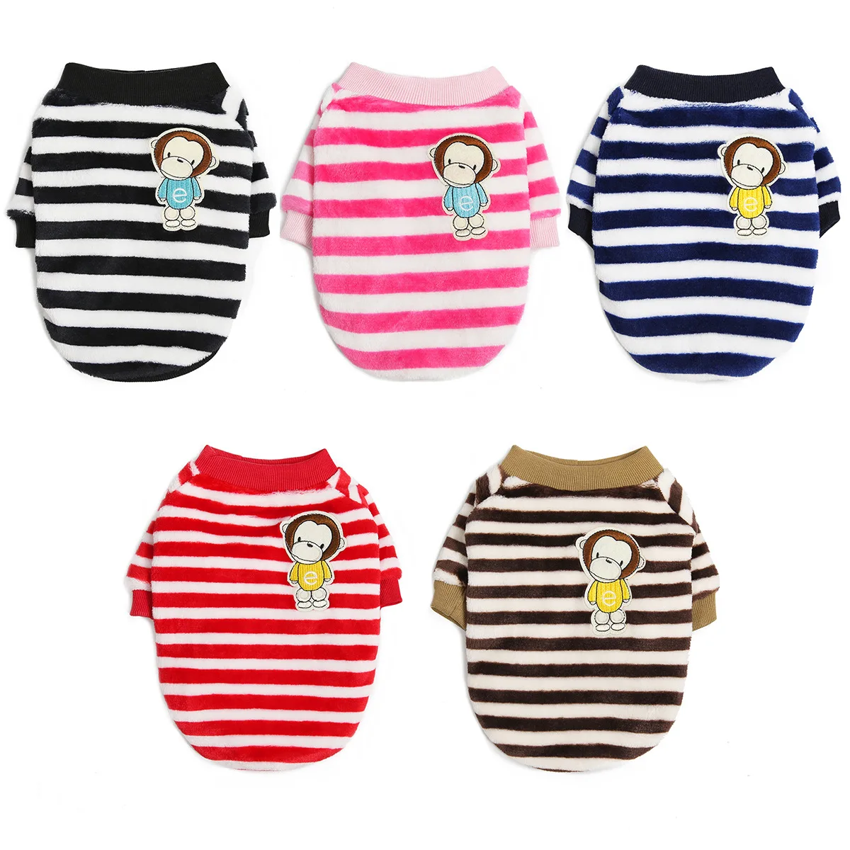 S-XXL Thicken Warm Dog Clothes Puppy Pet Stripe Plush Clothes Autumn Winter Fashion Soft Sweater Coat For Small Dogs
S-XXL Thicken Warm Dog Clothes Puppy Pet Stripe Plush Clothes Autumn Winter Fashion Soft Sweater Coat For Small Dogs