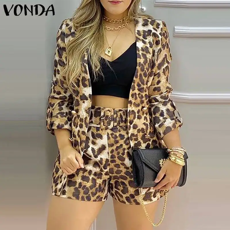 VONDA Women Vintage Leopard Print Coats Autumn Casual Long Sleeve Office Formal Suit Blazers Outerwear Veste Femme Overcoats
VONDA Women Vintage Leopard Print Coats Autumn Casual Long Sleeve Office Formal Suit Blazers Outerwear Veste Femme Overcoats
