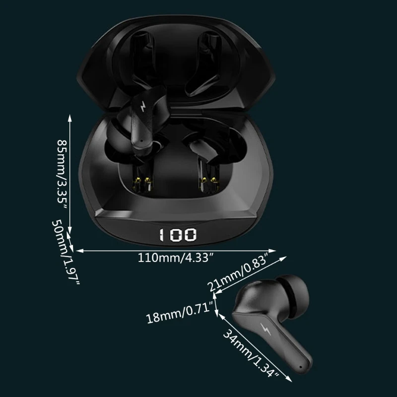 Ajazz a1 Wireless Bluetooth 5.0 Headset Sweatproof Gaming Noise ENC Reduction In-ear Earplugs for Travel/Gym Drop Shipping
Ajazz a1 Wireless Bluetooth 5.0 Headset Sweatproof Gaming Noise ENC Reduction In-ear Earplugs for Travel/Gym Drop Shipping