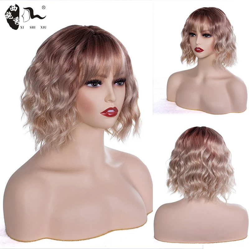 XISHIXIU Short Bob Wig With Bangs for Women Heat Resistant Synthetic Wigs Cosplay Party Lolita Bob HairstylesOmbre Synthetic wig
XISHIXIU Short Bob Wig With Bangs for Women Heat Resistant Synthetic Wigs Cosplay Party Lolita Bob HairstylesOmbre Synthetic wig