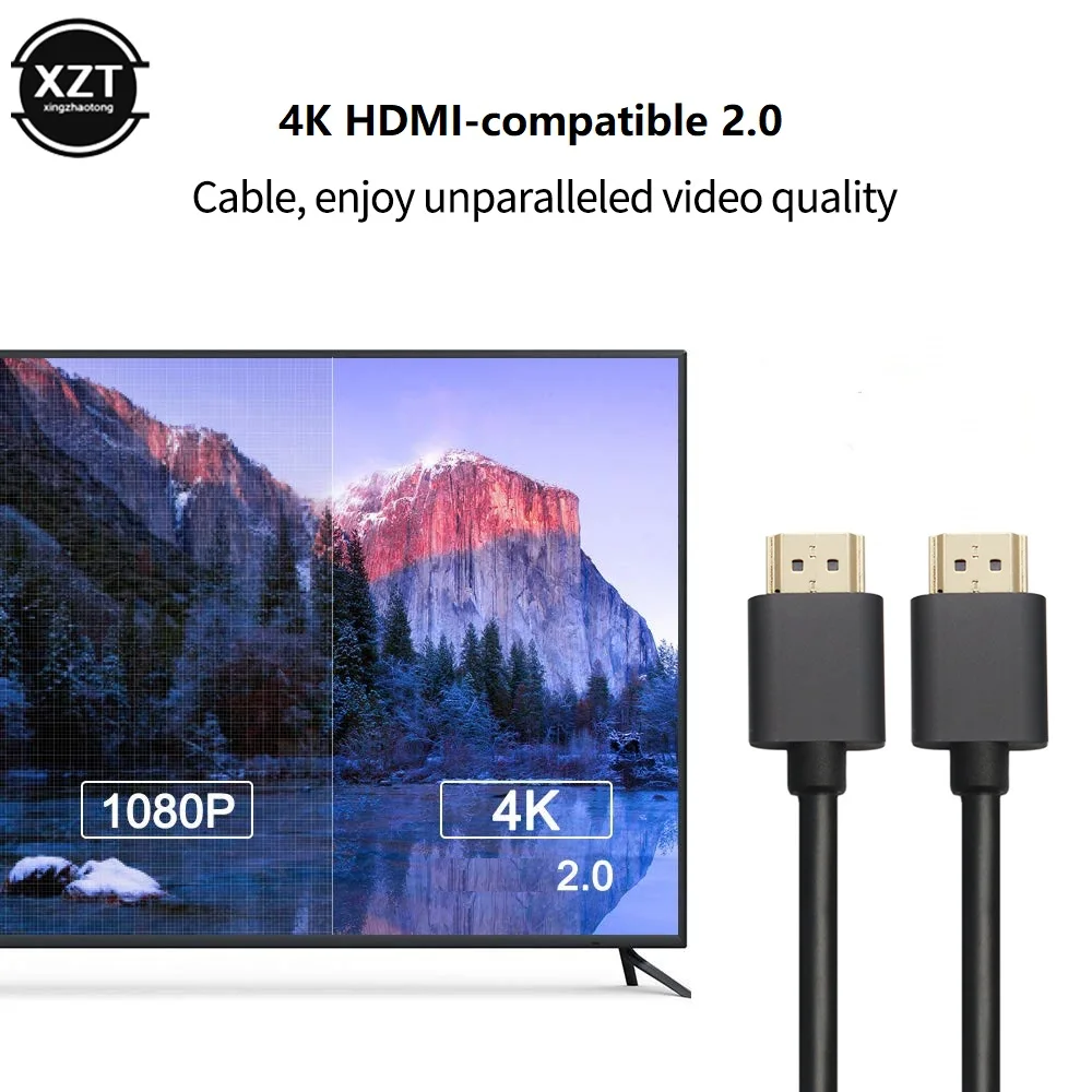 HDMI-совместимый кабель 4K тонкий к 2 0 кабелю для HDMI-совместимого разветвителя PS4/PS3