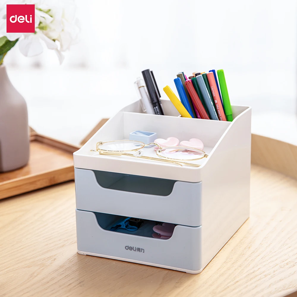 Deli 5 Grid File Tray Multifunction Storage Box Pen Holder Cosmetics Storage Case Desk Accessories Organizer Office Supplies
Deli 5 Grid File Tray Multifunction Storage Box Pen Holder Cosmetics Storage Case Desk Accessories Organizer Office Supplies