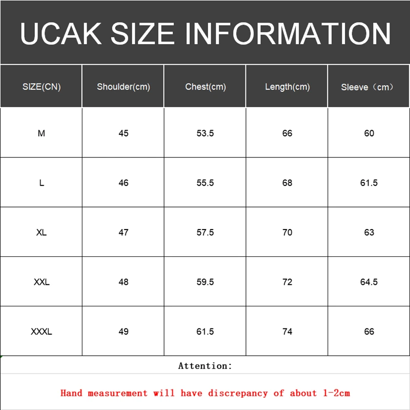 UCAK Brand Solid Color Jackets Men Clothes Spring New Style Casual Steetwear Long Sleeve V-Neck Zipper Windbreaker Jacket U8143
UCAK Brand Solid Color Jackets Men Clothes Spring New Style Casual Steetwear Long Sleeve V-Neck Zipper Windbreaker Jacket U8143