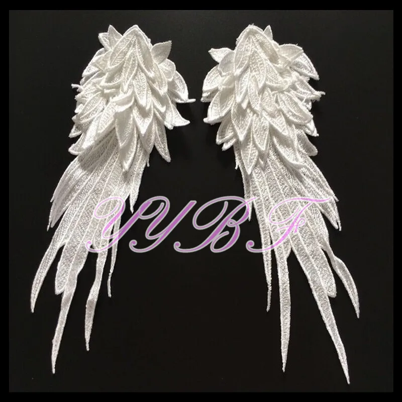 3D Elegant White/Black Wings DIY Crafts Motif Embroidery Badge Wedding Guipure Dress Lace Applique Cloth Patches For Sewing
3D Elegant White/Black Wings DIY Crafts Motif Embroidery Badge Wedding Guipure Dress Lace Applique Cloth Patches For Sewing