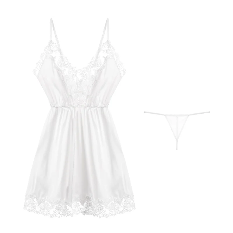 2019 Deep V Neck Sexy Lingerie Lace Cutout Night Dress Ladies Sleeveless Nighties Nightgown Sleepwear Nightwear Women Nightshirt
2019 Deep V Neck Sexy Lingerie Lace Cutout Night Dress Ladies Sleeveless Nighties Nightgown Sleepwear Nightwear Women Nightshirt