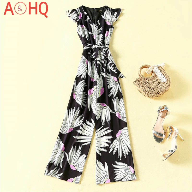 Fashion Spring Rompers New Women'S Party Vintage Chic Office Casual V-Neck Printed Elegant Pants Jumpsuits
Fashion Spring Rompers New Women'S Party Vintage Chic Office Casual V-Neck Printed Elegant Pants Jumpsuits