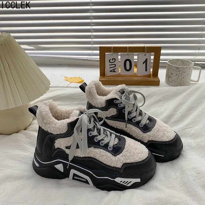 Winter Platform Sneakers Women Autumn Thick Bottom Dad Shoes Height Increased Casual Shoes Breathable Warm Leisure Shoes
Winter Platform Sneakers Women Autumn Thick Bottom Dad Shoes Height Increased Casual Shoes Breathable Warm Leisure Shoes