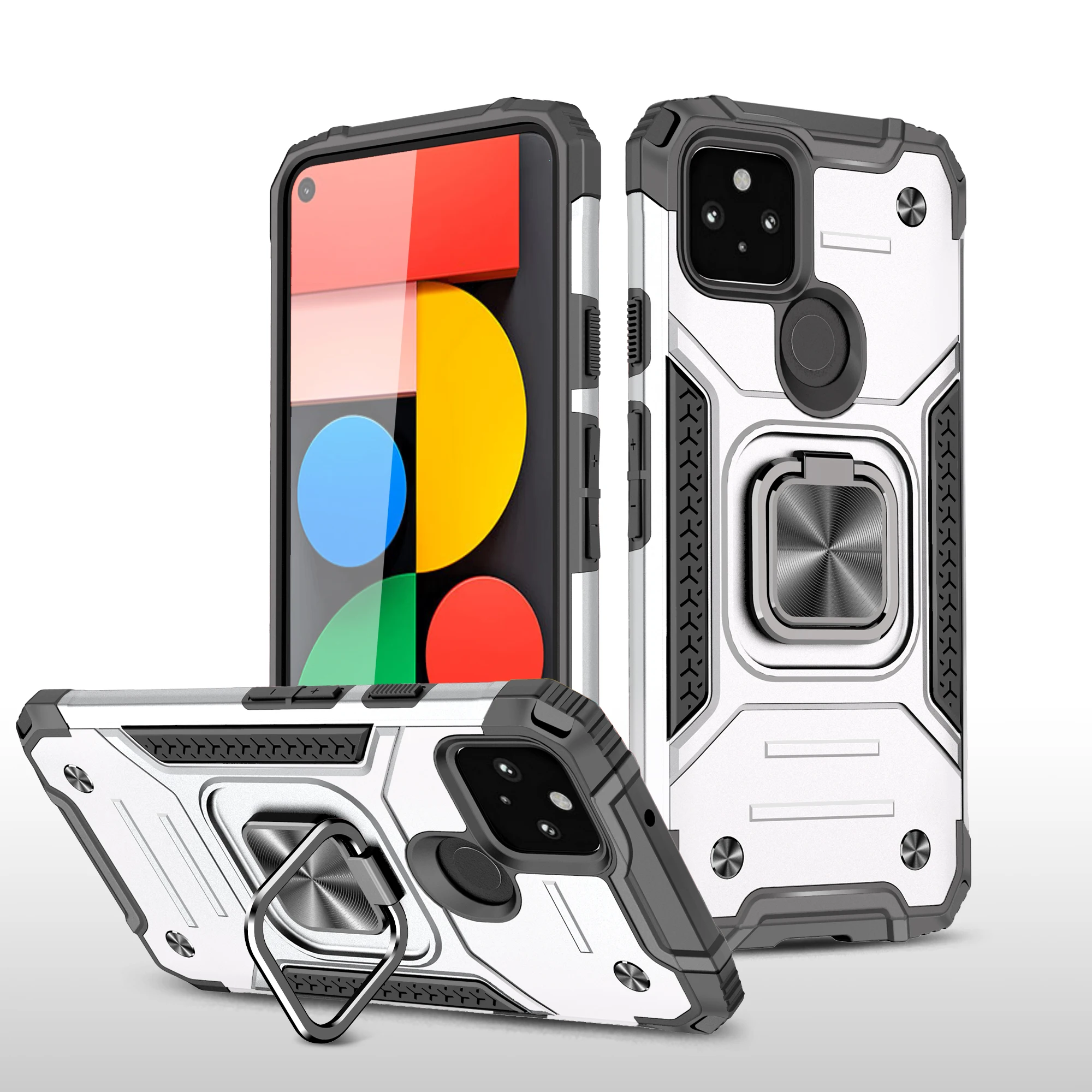 Armor Heavy Rugged Anti Fall Protection Phone Case For Google Pixel 5 5A 4A 5G Fashion Colors Ring Mignetic Kickstand Back Cover
Armor Heavy Rugged Anti Fall Protection Phone Case For Google Pixel 5 5A 4A 5G Fashion Colors Ring Mignetic Kickstand Back Cover