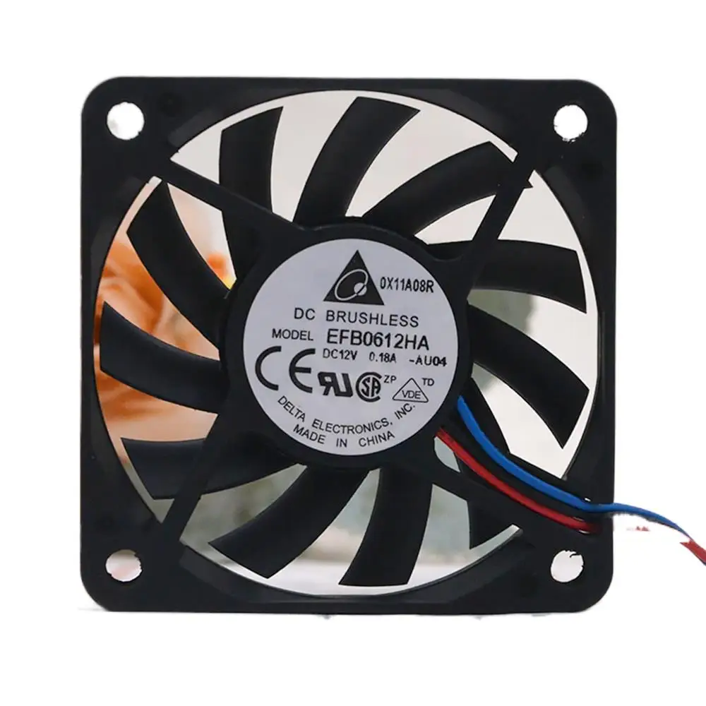 2-контактный или 3-контактный для Delta EFB0612HA 6010 DC 12V 0.18A 6 см 60 мм чехол для компьютера, процессора, осевой вентилятор
2-контактный или 3-контактный для Delta EFB0612HA 6010 DC 12V 0.18A 6 см 60 мм чехол для компьютера, процессора, осевой вентилятор