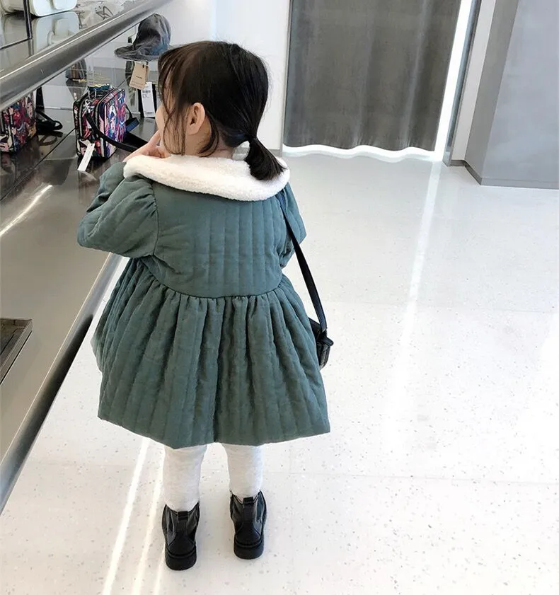 2019 fashion new girl baby winter coat girls kids fur collar cotton padded warm princess coats children clothes jackets
2019 fashion new girl baby winter coat girls kids fur collar cotton padded warm princess coats children clothes jackets