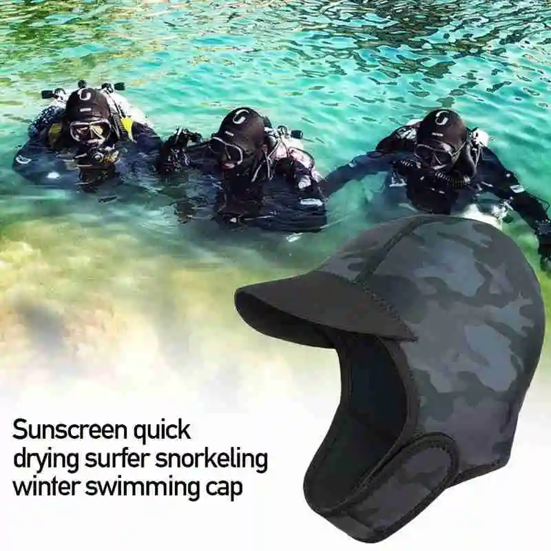 2mm Diving Headgear Warm And Cold Wear-resistant Camouflage Diving Cap Sunscreen Quick-drying Surfing Snorkeling Winter Swimming
2mm Diving Headgear Warm And Cold Wear-resistant Camouflage Diving Cap Sunscreen Quick-drying Surfing Snorkeling Winter Swimming