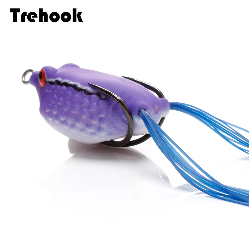 TREHOOK 5 см 9 г топвотер лягушка для рыбалки приманка Мягкая щуки силиконовая