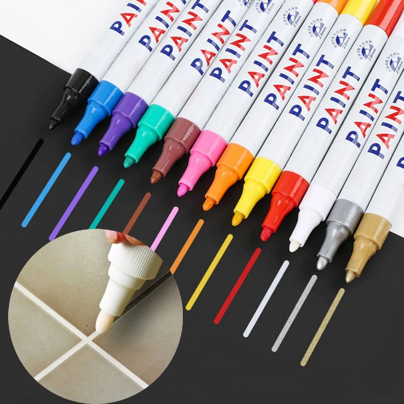 1pc Mutilcolors Paint Tile Pens Repair Wall Pen Grout Odorless Non Toxic for Tiles Floor and Tyre Suitable Car Painting Mark Pen
1pc Mutilcolors Paint Tile Pens Repair Wall Pen Grout Odorless Non Toxic for Tiles Floor and Tyre Suitable Car Painting Mark Pen