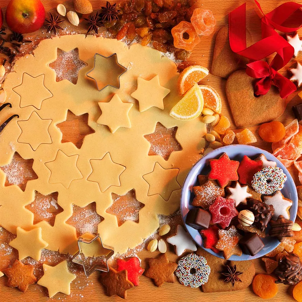 3/12pcs Baking Mould Star Heart Flower Cutter Stainless Steel Egg Mould Cookie Cutter Biscuit DIY Mold
3/12pcs Baking Mould Star Heart Flower Cutter Stainless Steel Egg Mould Cookie Cutter Biscuit DIY Mold