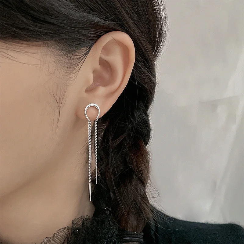 Geometric Silver Color Dangle Earrings For Women Fashion Cool Crescent Moon Arc-shaped Eardrop Jewelry Girls Friends Gift
Geometric Silver Color Dangle Earrings For Women Fashion Cool Crescent Moon Arc-shaped Eardrop Jewelry Girls Friends Gift