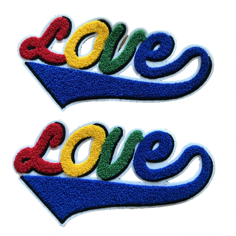 2020 New Custom 3D Colorful Chenille LOVE Patch Sew on Letters Embroidered Patches for Jackets DIY Sewing Accessories 2 Piece 
2020 New Custom 3D Colorful Chenille LOVE Patch Sew on Letters Embroidered Patches for Jackets DIY Sewing Accessories 2 Piece