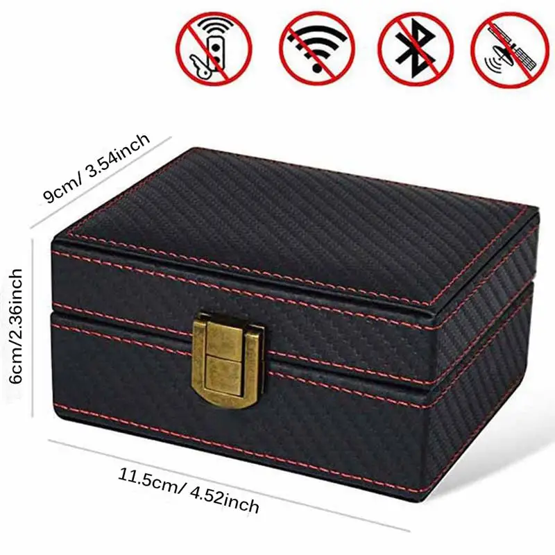 Anti Theft Faraday Box Radiation-proof Mobile Phone Box Car Keyless Signal Blocker Security RFID Faraday Key Fob Protector
Anti Theft Faraday Box Radiation-proof Mobile Phone Box Car Keyless Signal Blocker Security RFID Faraday Key Fob Protector