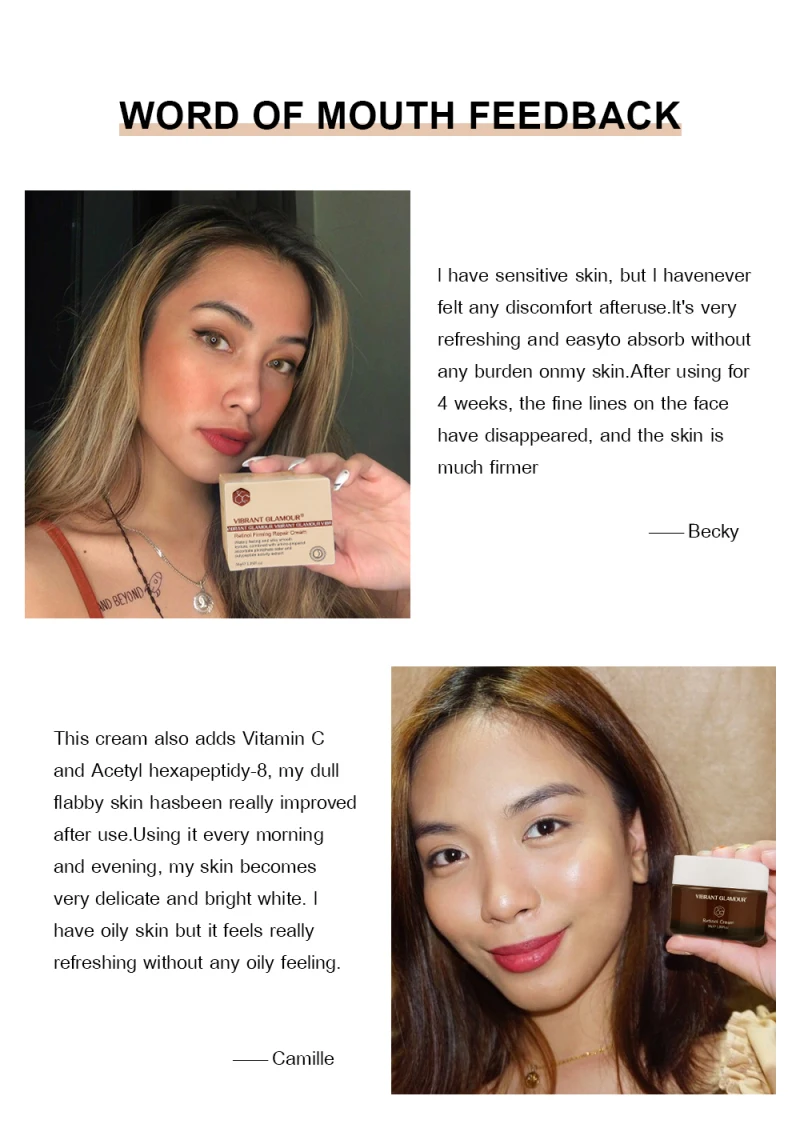 VIBRANT GLAMOUR Face Cream Firming Lifting Anti-Aging Remove Wrinkle Whitening Brightening Moisturizing Creams Skin Care TSLM1
VIBRANT GLAMOUR Face Cream Firming Lifting Anti-Aging Remove Wrinkle Whitening Brightening Moisturizing Creams Skin Care TSLM1