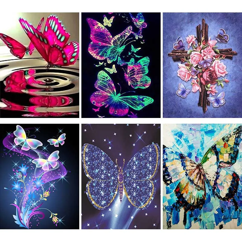 5D DIY Full Drill Square Diamond Embroidery Glowing Butterfly Diamond Painting Flower Pictures Of Rhinestones Decor For Home O92
5D DIY Full Drill Square Diamond Embroidery Glowing Butterfly Diamond Painting Flower Pictures Of Rhinestones Decor For Home O92