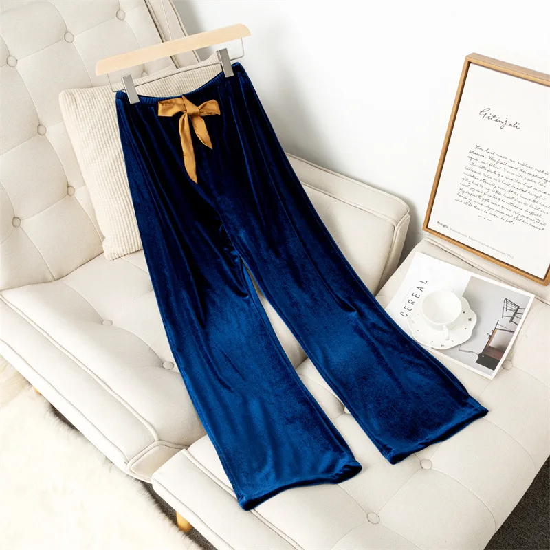 Autumn Winter New Velvet Pajamas Pants Loose Velour Bottoms Home Clothing Women Casual Large Size Solid Color Trousers
Autumn Winter New Velvet Pajamas Pants Loose Velour Bottoms Home Clothing Women Casual Large Size Solid Color Trousers