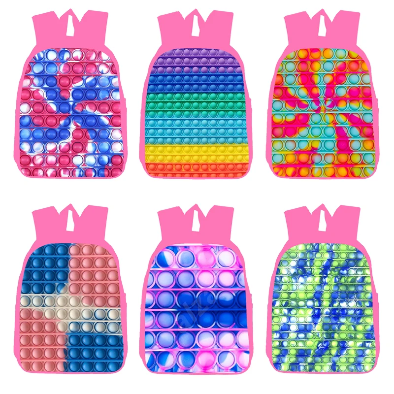 Trendy 3D Pink Rainbow Bubble Bags Anime Family Games Backpack Cartoon Schoolbags Pop Fidget 12/16 Inch Back Pack Back To School
Trendy 3D Pink Rainbow Bubble Bags Anime Family Games Backpack Cartoon Schoolbags Pop Fidget 12/16 Inch Back Pack Back To School