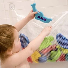 Baby Bathroom Mesh Bath Bag Kids Cartoon Basket Net Childrens Games Network Waterproof Cloth Sand Toys Beach Storage Organizer