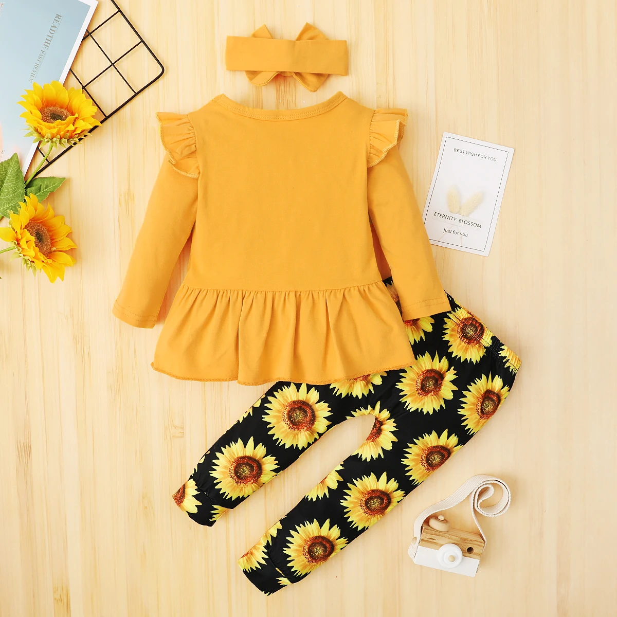Pudcoco 2020 Autumn 18M-6Y Kids Toddler Baby Girl 3Pcs Set Yellow Dress-Style Ruffled Long Sleeve Top+Sunflower Print Pants+Bow
Pudcoco 2020 Autumn 18M-6Y Kids Toddler Baby Girl 3Pcs Set Yellow Dress-Style Ruffled Long Sleeve Top+Sunflower Print Pants+Bow