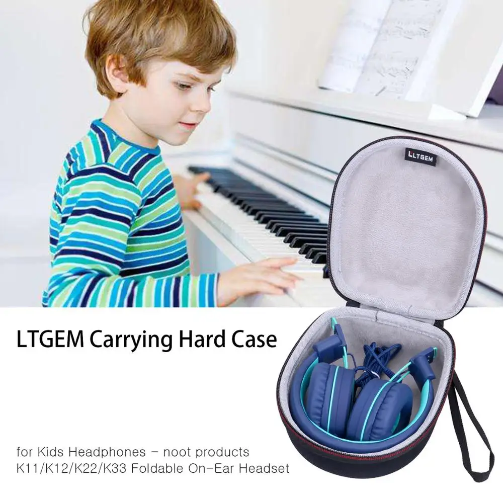 LTGEM Waterproof EVA Hard Case for Kids Headphones-noot products K11/K12/K22K33 Foldable on-Ear Headset
LTGEM Waterproof EVA Hard Case for Kids Headphones-noot products K11/K12/K22K33 Foldable on-Ear Headset