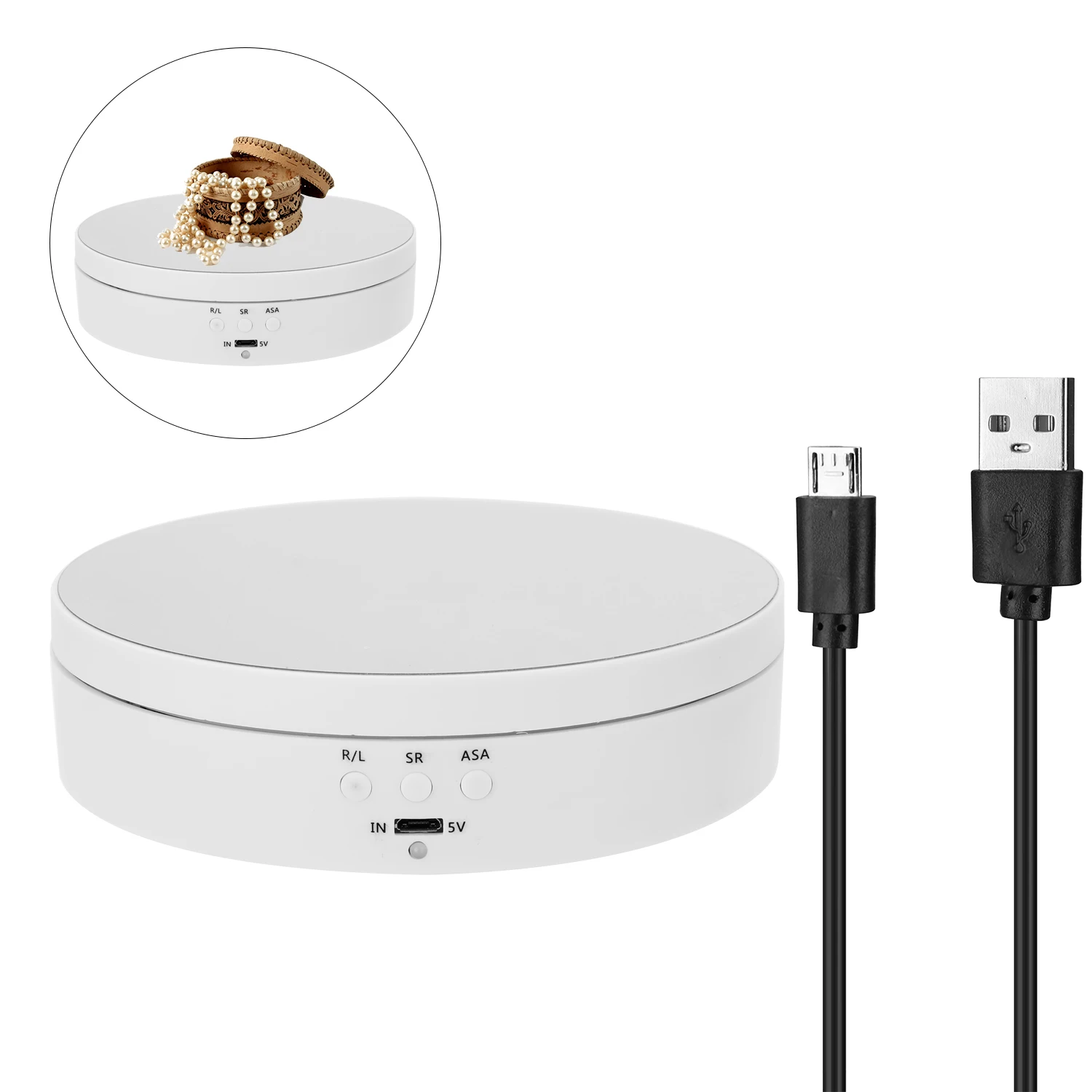 360 Degree Electric Rotating Turntable Display Stand for Photography Video Shooting Props Jewelry | Обустройство дома