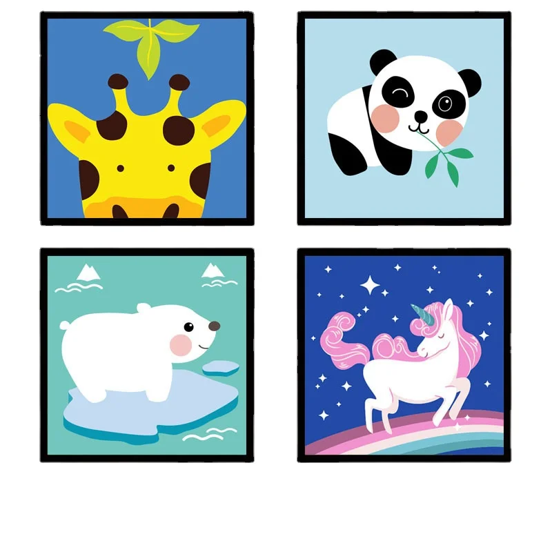 Children's toys DIY digital oil painting diy hand-painted coloring cartoon animation characters digital acrylic 20*20cm size
Children's toys DIY digital oil painting diy hand-painted coloring cartoon animation characters digital acrylic 20*20cm size