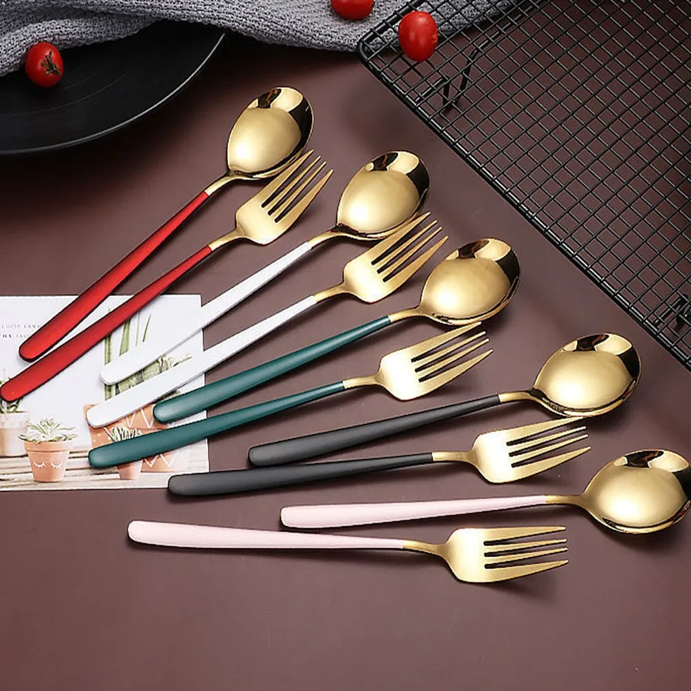 4Pcs/set Cutlery Set 304 Stainless Steel Portable Tableware Chopsticks Spoon Fork Set Camping Travel Eco-Friendly cuisine outils
4Pcs/set Cutlery Set 304 Stainless Steel Portable Tableware Chopsticks Spoon Fork Set Camping Travel Eco-Friendly cuisine outils