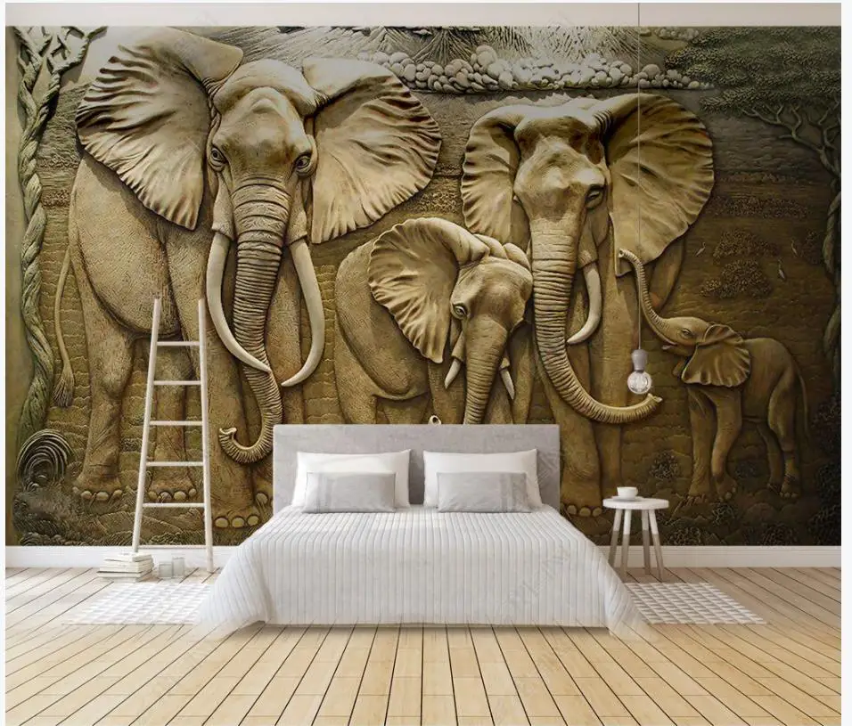Custom photo wallpaper for walls 3d mural Modern golden embossed elephant background wall papers mural decor
Custom photo wallpaper for walls 3d mural Modern golden embossed elephant background wall papers mural decor