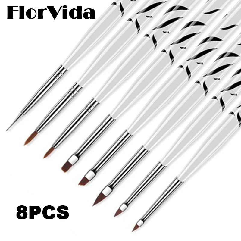 FlorVida Kolinsky Brushes Pen Kit For Nail Art Painting Patterns Design Drawing Lines Manicure Tools Set Brush High Quality
FlorVida Kolinsky Brushes Pen Kit For Nail Art Painting Patterns Design Drawing Lines Manicure Tools Set Brush High Quality