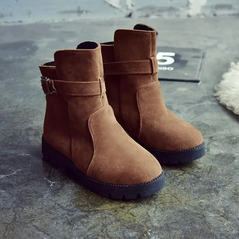 2018 new female winter casual scrub plus velvet female ankle boots Martin boots flat boots
2018 new female winter casual scrub plus velvet female ankle boots Martin boots flat boots