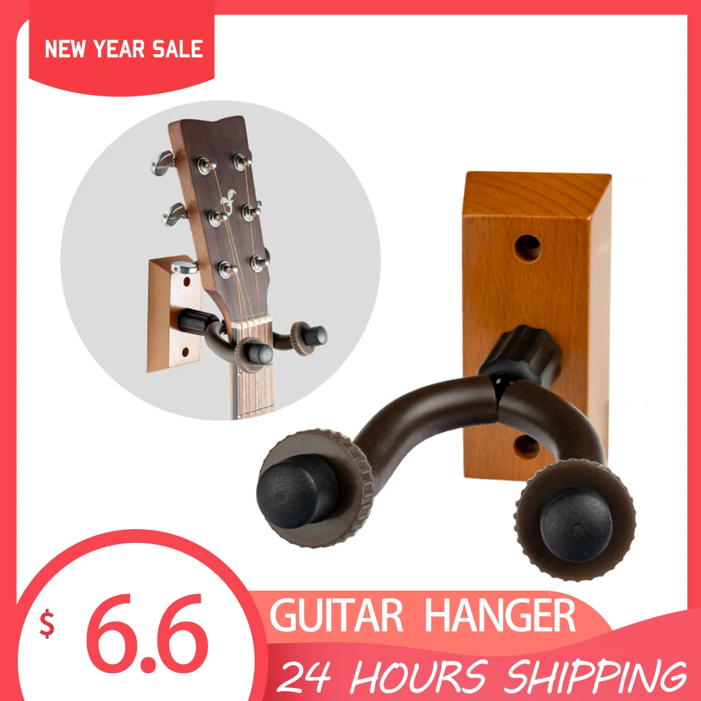 Guitar Wall Mount Hanger Hardwood Guitar Hanger Wall Hook Holder Stand Display with Screws
Guitar Wall Mount Hanger Hardwood Guitar Hanger Wall Hook Holder Stand Display with Screws