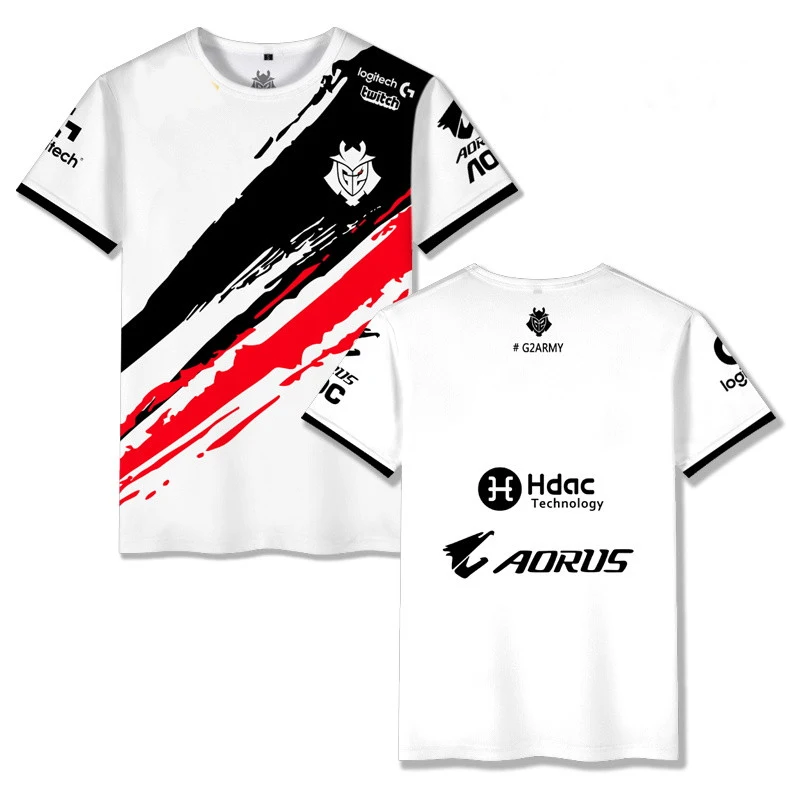 G2 ESports Men's Team Uniform T-shirt High Quality Custom ID Casual Sports Shirt LOL CSGO Fashion T-shirt
G2 ESports Men's Team Uniform T-shirt High Quality Custom ID Casual Sports Shirt LOL CSGO Fashion T-shirt