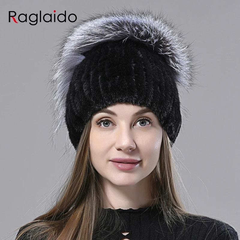 Fur Hats for Women Knitted Mink Fox Fluffy Winter Warm Hats Female Beanie for Head 55-60cm Elastic Natural Fur Hat
Fur Hats for Women Knitted Mink Fox Fluffy Winter Warm Hats Female Beanie for Head 55-60cm Elastic Natural Fur Hat