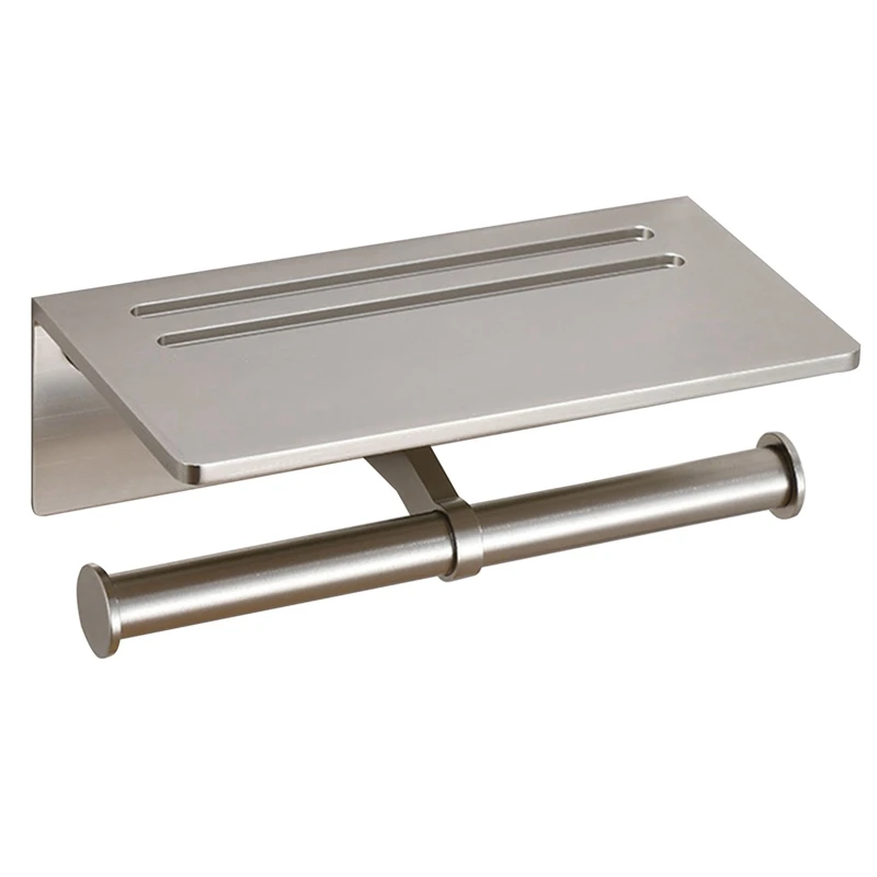 NEW-Toilet Paper Holder-Double Roll Toilet Paper Holder, Self-Adhesive Without Drilling or Wall-Mounted Screws
NEW-Toilet Paper Holder-Double Roll Toilet Paper Holder, Self-Adhesive Without Drilling or Wall-Mounted Screws