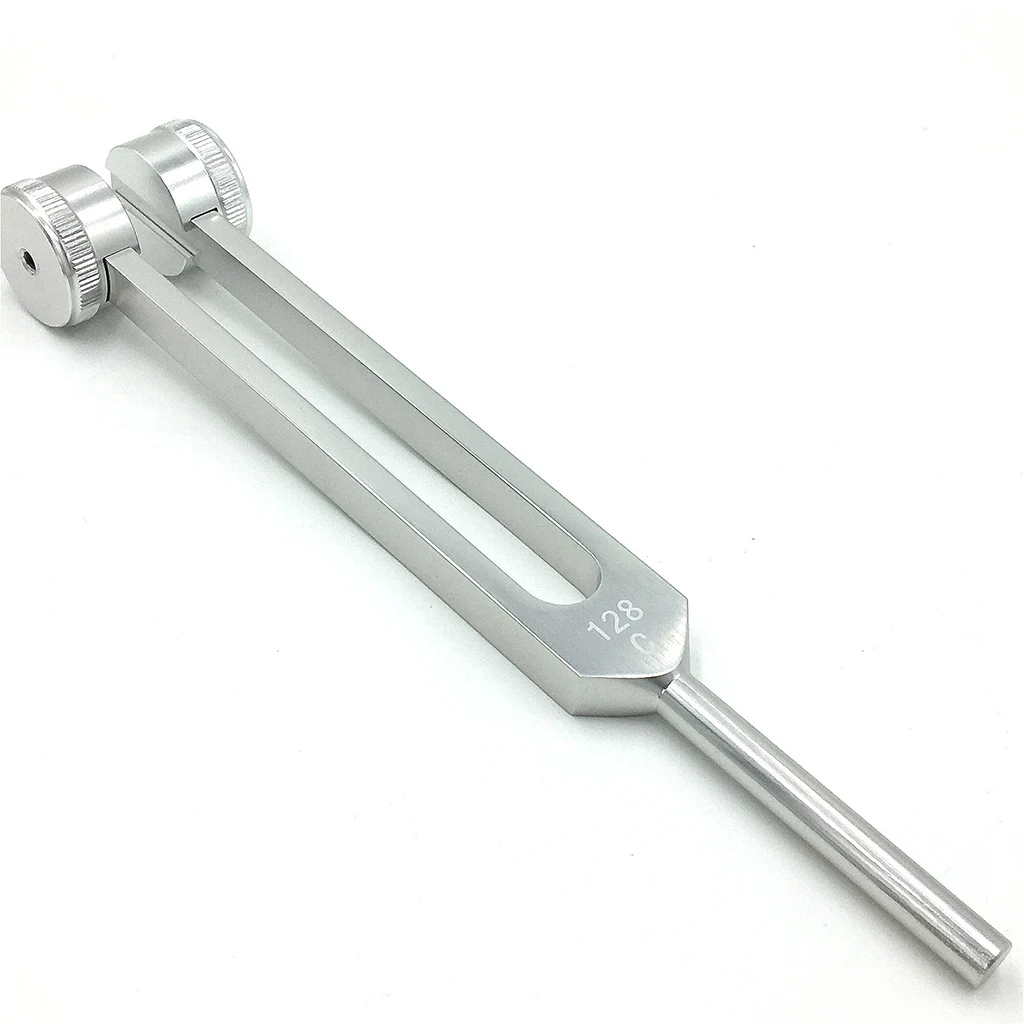 Durable 128Hz Tuning Fork with Hammer Ball for Meditation Prayer Yoga Silver 
Durable 128Hz Tuning Fork with Hammer Ball for Meditation Prayer Yoga Silver