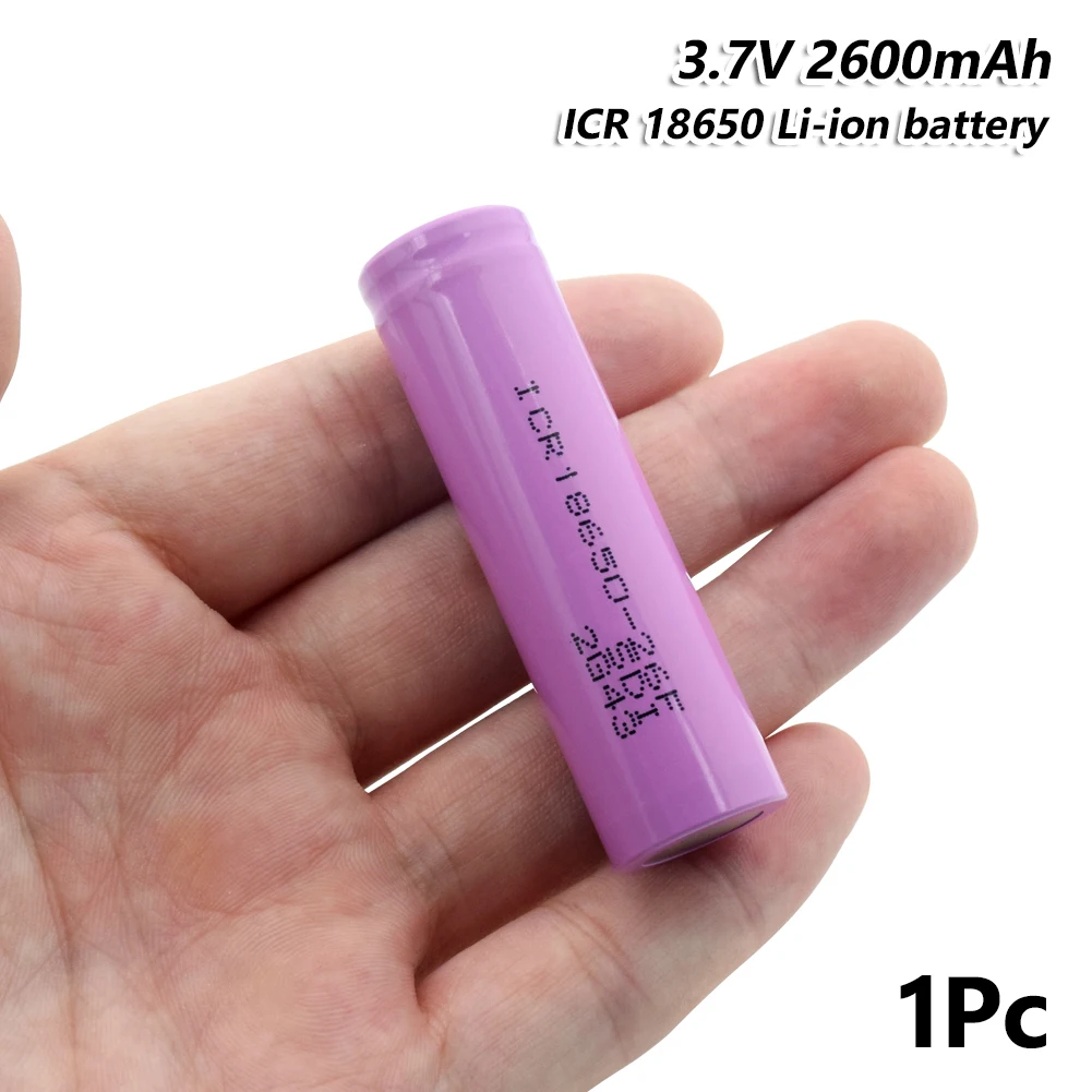1/2/4/6/8/10 Pieces 3.7V Pink Rechargeable ICR 18650-26F 2600mAh Li-ion Lithium Batteries PCB Protected Flat-top 18650 Battery
1/2/4/6/8/10 Pieces 3.7V Pink Rechargeable ICR 18650-26F 2600mAh Li-ion Lithium Batteries PCB Protected Flat-top 18650 Battery