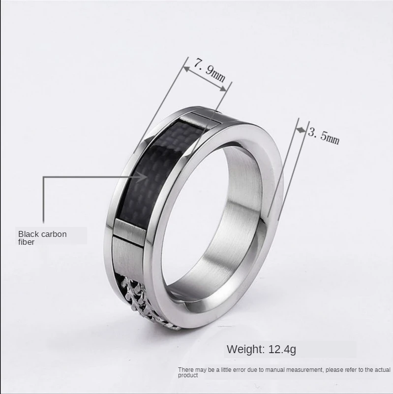 Hot selling trend fashion ring jewelry men and women black carbon fiber ring factory direct stainless steel jewelry
Hot selling trend fashion ring jewelry men and women black carbon fiber ring factory direct stainless steel jewelry